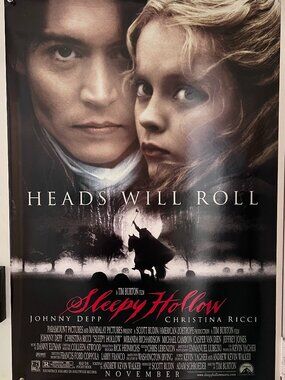 SLEEPY HOLLOW (1999) - ORIGINAL DOUBLE SIDED MOVIE POSTER